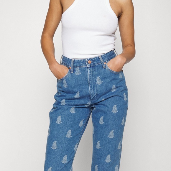 NWT Wrangler Medium Wash PAISLEY PRINT WESTWARD HIGH RISE BOOTCUT JEANS - Picture 6 of 16